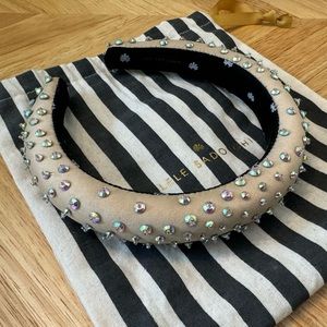 Champagne colored Lele Sadoughi Crystal Headband